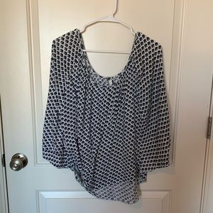 Lucky Brand Butterfly Sleeve Top